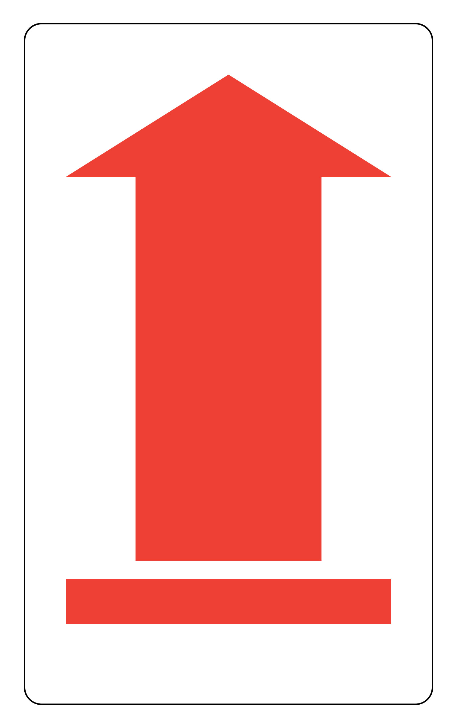 3x5 / Semi-Gloss / Freezer / RED ARROW / 