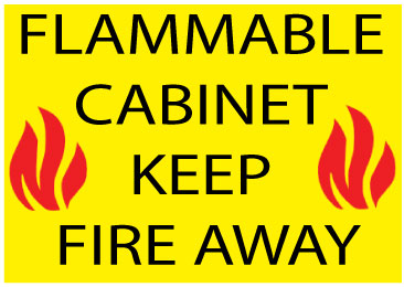  FLAMMABLE CABINET KEEP AWAY