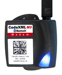 CODE CORP, CR2/2500/C3/3500, ACCESSORY, M3 BLUETOOTH MODEM, 6FT USB CABLE INCLUDED