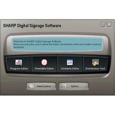 SHARP, SOFTWARE, PROGRAMS DIGITAL POSTERS, VIDEO INFORMATION AND OTHER CONTENT